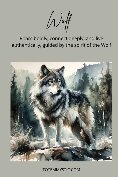 Spirit animal wolf