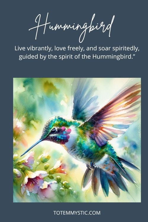 Spirit animal hummingbird