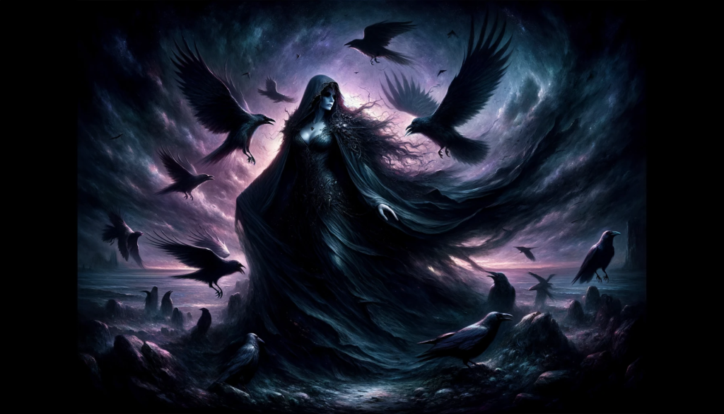 Morrigan and her crows