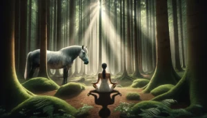 Meditating about a horse